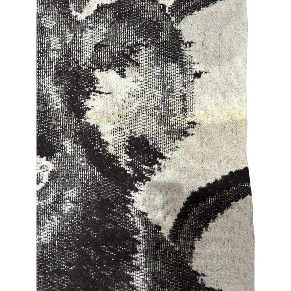 Vtg Lintex International Lion Print Blanket Spain 56” x 74” Safari Reversible - Picture 6 of 8